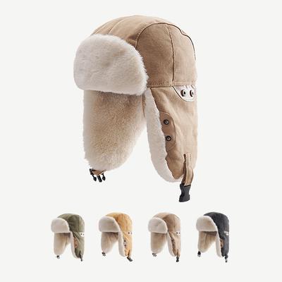 Winter Bicycle Ski Hat Warm Women's Thickened Plush Hat with Ears Warm Thickened Winter Hat