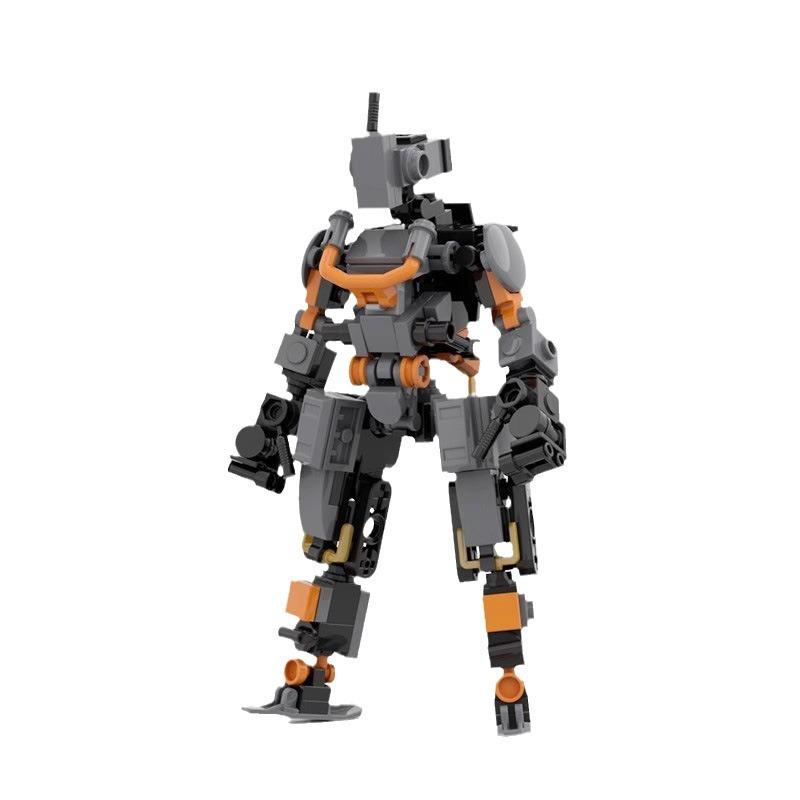 Assembled Building Block Mini Agent Orange Mecha Robot Model M Compatible With Lego Creative Assembling Series