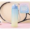 The New Gradient Color Large-capacity Portable Plastic Water Cup Creative Student Direct Drinking Cup Men's And Women's Sports Cup