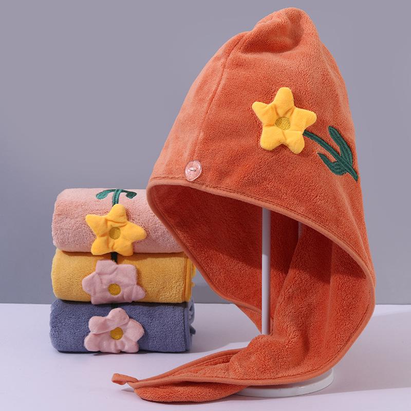 Microfiber Coral Fleece Quick-Dry Hair Wrap Towel