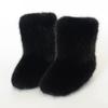 Mao Mao Stiefel Damen Warm Rutschfest Imitation Fuchs Mittelhoher Schaft Imitation Waschbärfell Winter Schneestiefel