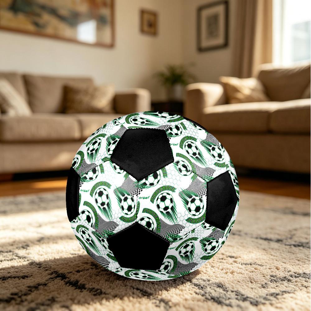 1pc Soccer Ball Soccer Ball Size 5 Football Machine Sewn Indoor/Outdoor Universal Football Q2