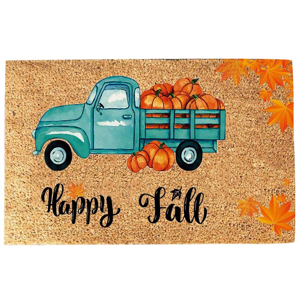 Thanksgiving Festival Decoration Front Door Carpet Indoor Outdoor - Mat