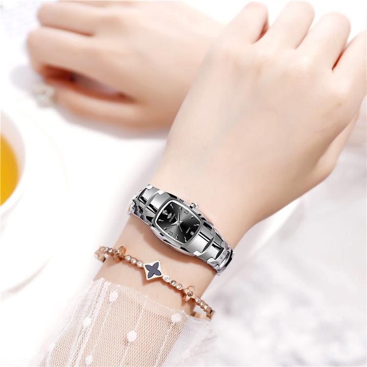 Stylish Korean Women's Waterproof Square Watch - Elegant and Trendy Design