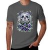Sugar Skull Shih Tzu Dog Tshirt Basic Short Sleeve Tshirt For Men