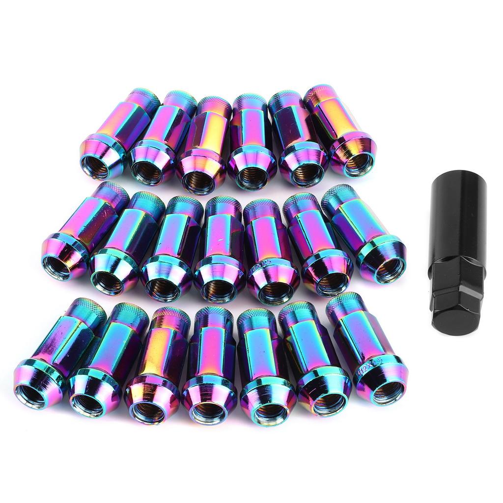 20pcs 12x1.5mm Lug Nuts Open End Extended Professional Car Auto Modification Accessory