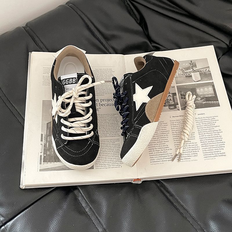 

Нишевая спортивная обувь осень и зима универсальная ретро немецкие тренировочные кроссовки звезда маленькие грязные кроссовки женские мягкая подошва повседневные кеды женские модные 35