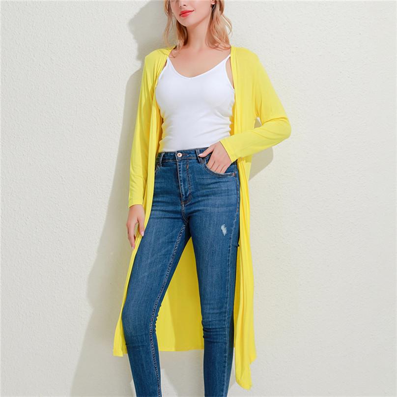 Cardigan Moda Autunno ed Estate Donna Colore Unico Abbigliamento Protezione Solare Camicia Casual Manica Lunga Cappotto Sottile