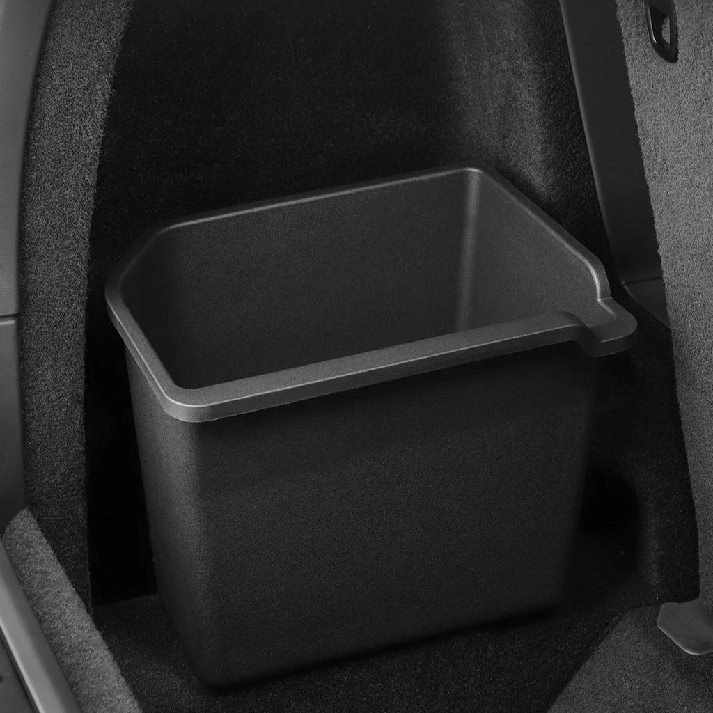 For Tesla New Model X S 2023 2024 Storage Box Rear Trunk Left Side TPE Waterproof Tool Case Car Accessories Tidying