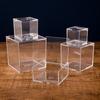 Organizer Square Cube Acrylic Box With Lids Stackable Design Clear Cube Box Transparent Case Display Box Candy Container