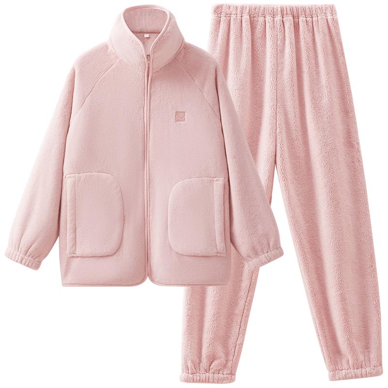 Maternity Winter Coral Fleece Homewear Set