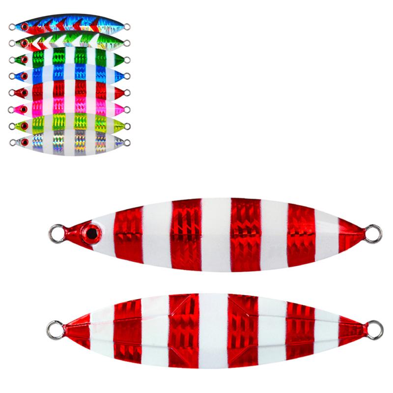 

Fishing Jigs Metal Fishing Spoons Lures Vertical Slow Noctilucent Metal Jigging Spoon For Tuna Bass