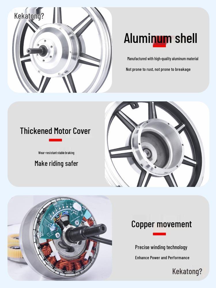 14-Zoll faltbares Elektrofahrrad Nabenmotor 36V/48V 350W/400W/500W Mitfahrgelegenheit Front- und Heckantrieb