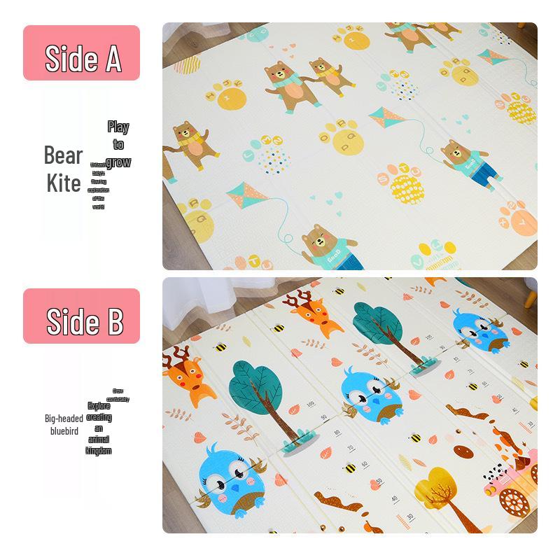 4cm Thick Foldable XPE Baby Crawling Mat - Cold-Insulating and Durable Floor Mat