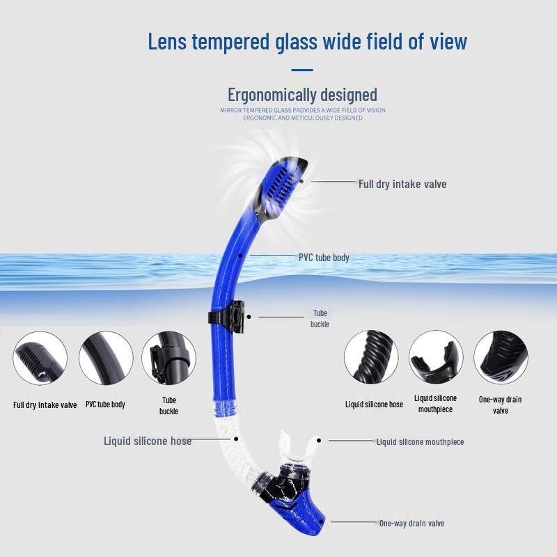 YBLKJ Large Frame Snorkeling Set