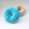 1pc Dog Interactive Toy Soft Donuts Plush Pet Toys Chew Dogs Toy Cute Puppy Squeaker Sound Toys Funny Puppy For Small Medium Dog