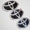 LJVZ5 Car Front Grille Crystal Self-adhesive Badge for Toyota RAV4 Camry Corolla Hilux Highlander Sienna Yaris Prius C-HR Trunk Emblem
