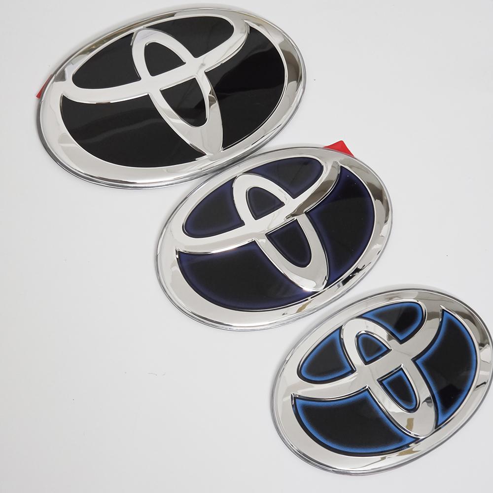 LJVZ5 Car Front Grille Crystal Self-adhesive Badge for Toyota RAV4 Camry Corolla Hilux Highlander Sienna Yaris Prius C-HR Trunk Emblem