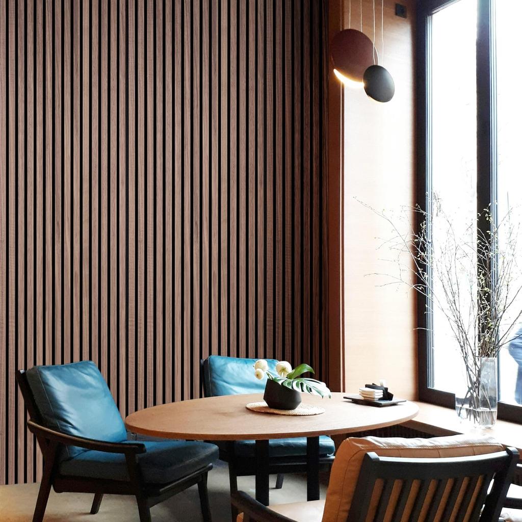 Walspax Wood Panel Sound-Absorbing Board, 118x60.5cm, 2-Piece Set, Sound-Absorbing Material, Soundproof Wall, Wooden 3D Soundproofing Panel, Noise