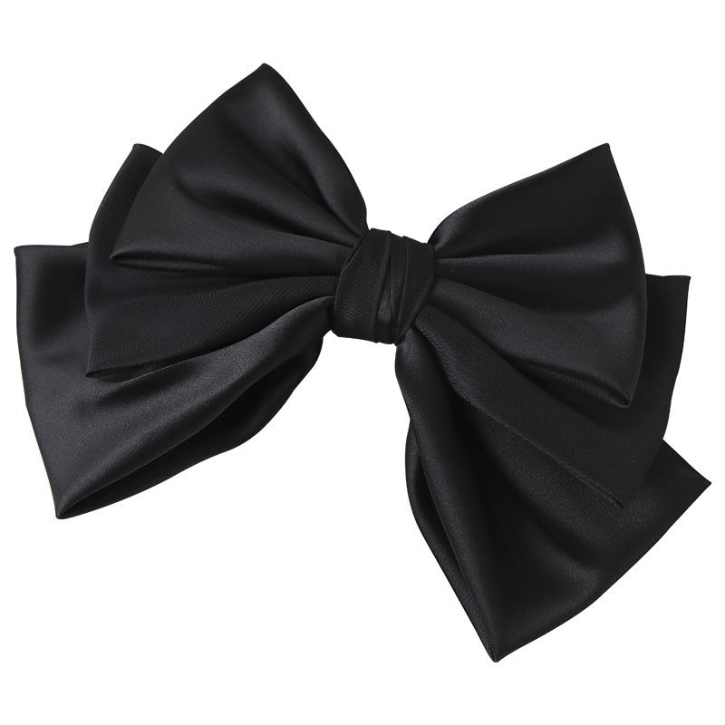 French High-End Versatile Large Bow Hair Clip for Women - Enhances Updo and Slenderizes Face