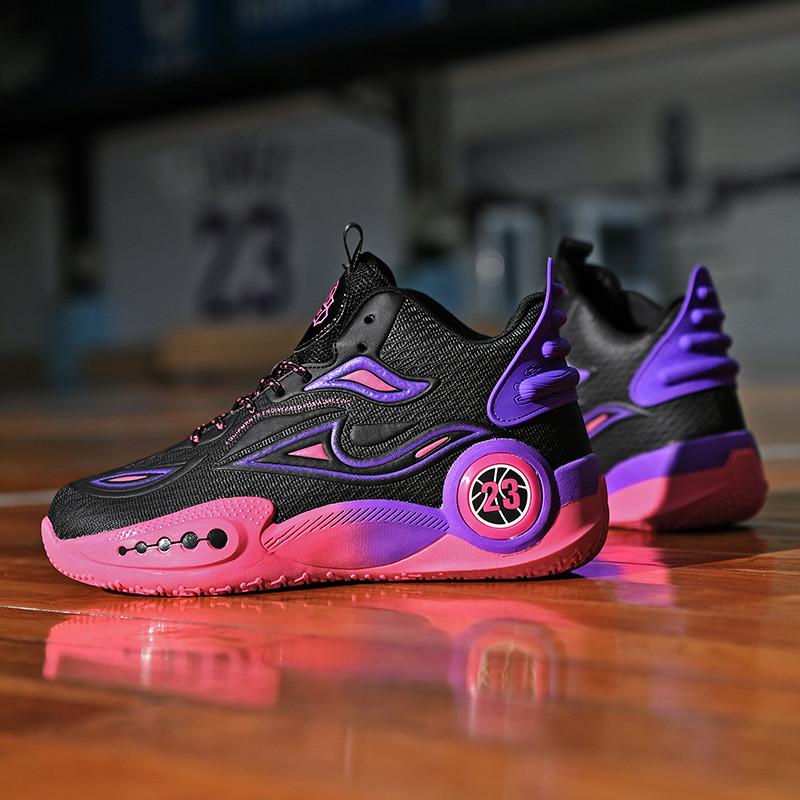 New combat basketball shoes men net surface breathable girls shoes non-slip youth non-slip shock absorption sports shoes
