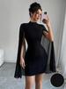 2025 Autumn Women's European & American Bodycon Dress - Slimming Party Gown