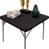 Solid Color Stain-Resistant Tablecloth 86X86CM Picnic Table Cloth Square Table Cover  Wedding