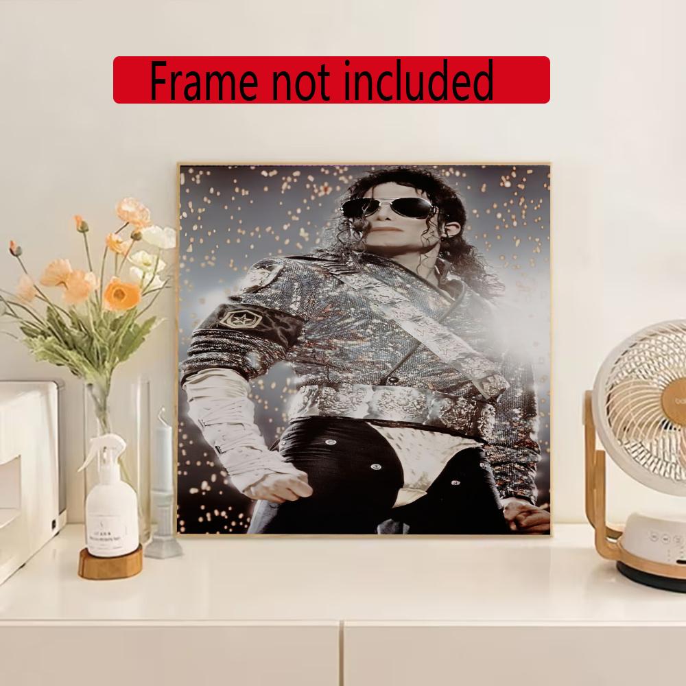 Michael Jackson 5D Diamond Painting Round Diamond Rhinestones Mosaic Diamond Embroidery Wall Paintings Rhinestones Gift Frameless