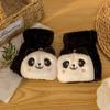 Accessori Femminili Guanti Touch Screen Cashmere Cartone Animato Panda Mezze Dita Guanti Ribaltabili Guanti da Guida Caldi Protezione dal Freddo