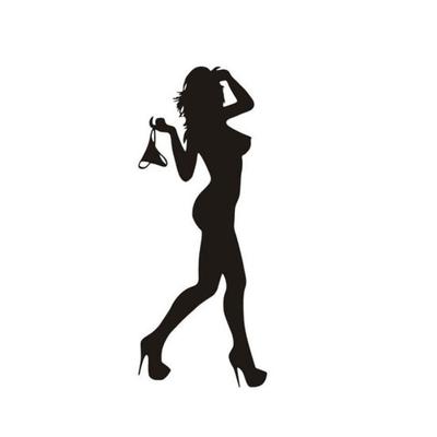 Adesivi da parete per auto e moto divertenti in bikini, sexy, donna, decorazione