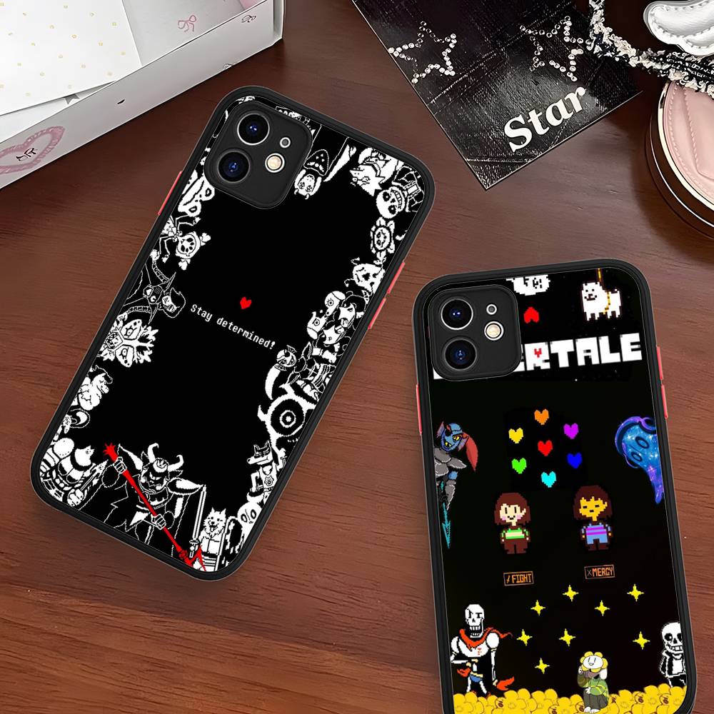 U-Undertale Phone Case For IPhone 16e 16 15 14 13 12 11 Pro Max X XS MAX Plus Spuerstar Matte Cover