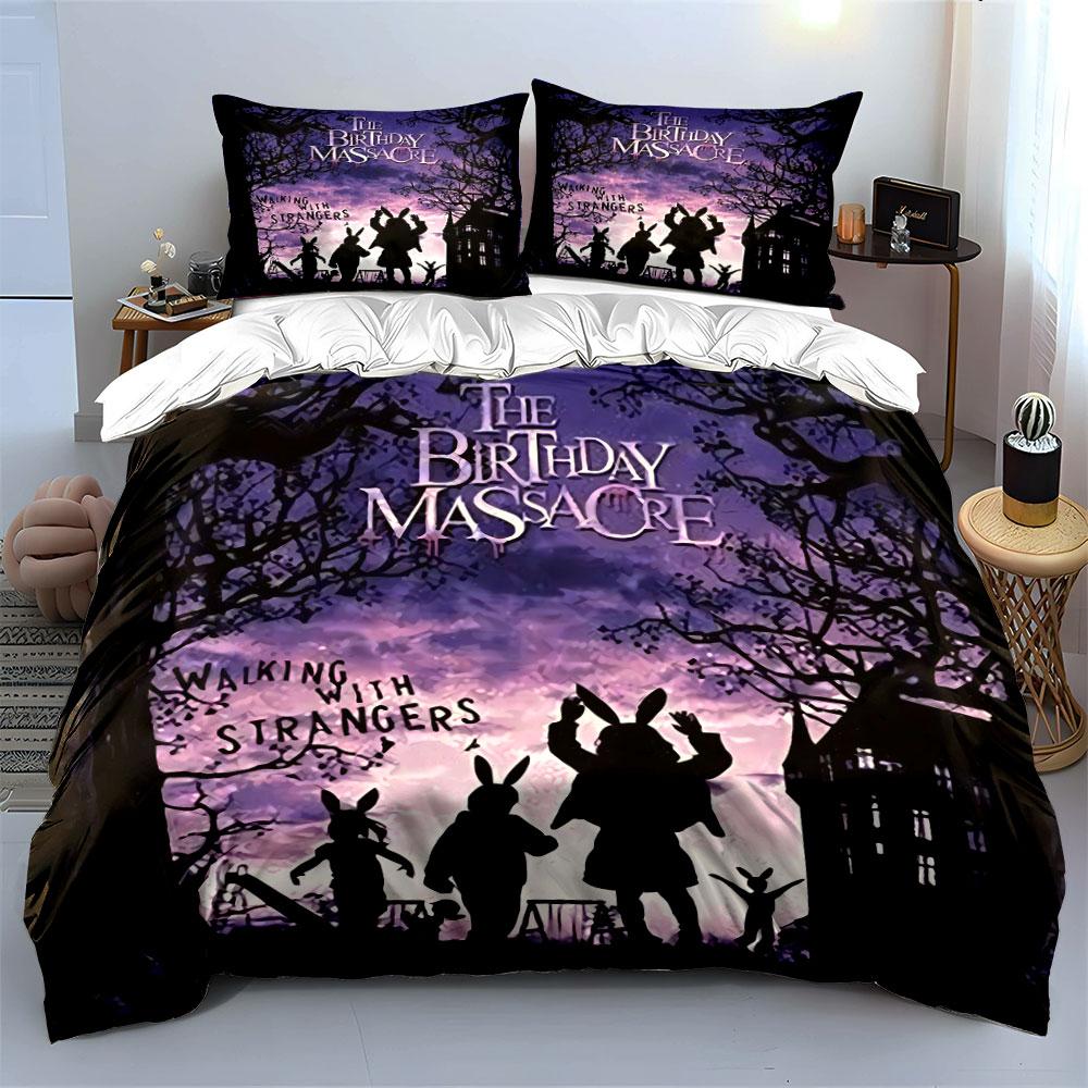 Walking with Strangers Design Bedding Duvet Cover Set Duvet Cover Pillowcases (1*Duvet Cover 2*Pillowcases, without duvet insert)