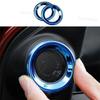 2PCS Ring Trim A Pillar Speaker Frame Blue Titanium For Honda CRV CR-V 2017-
