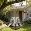 Outdoor Hanging Bird Bath with Solar Fountain Hanging Solar Bird Bath Fountain for Outdoor Garden Backyard Patio Lawn