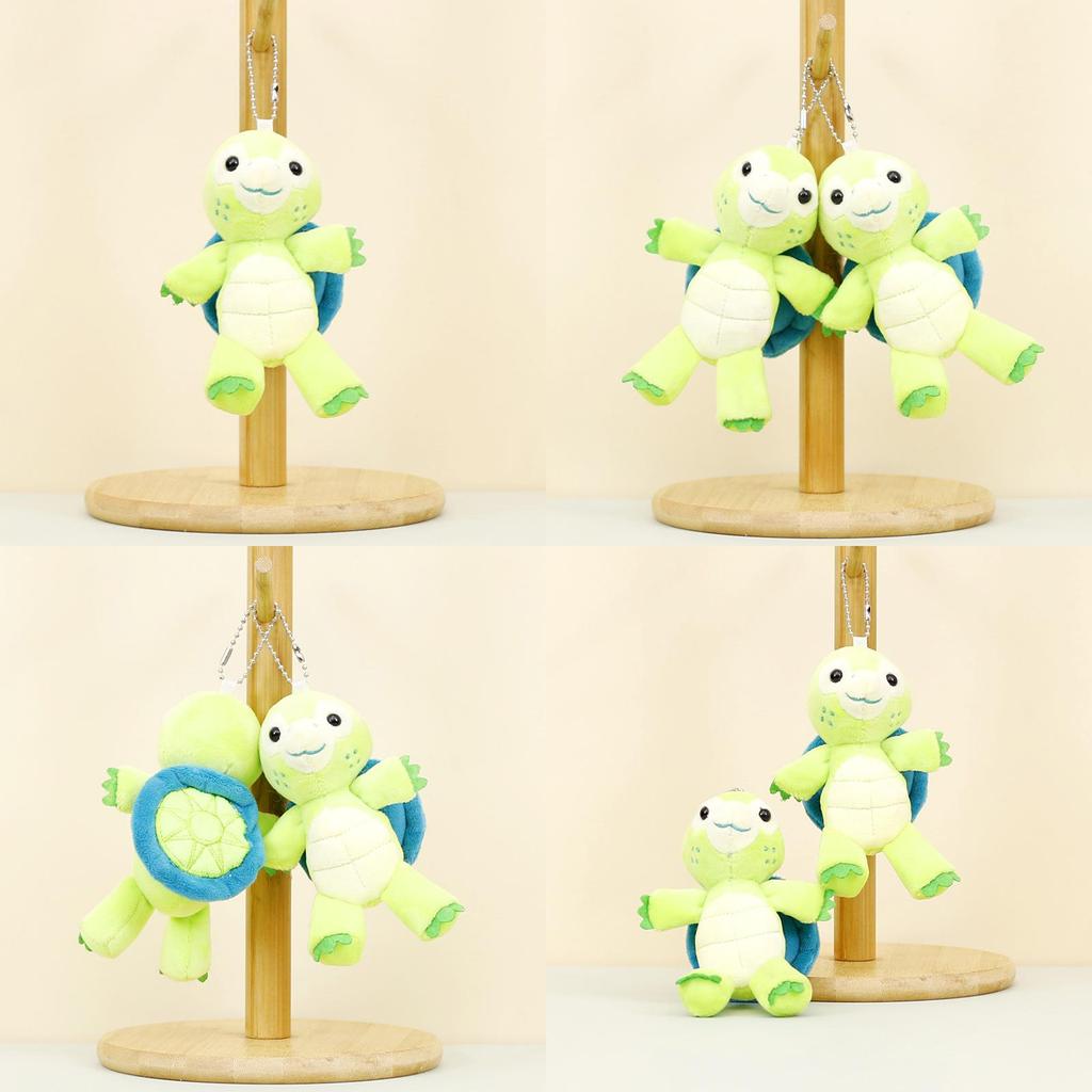 Fashionable Plush Turtle Keychain Adorable 12cm Turtle Bag Charm Cute Turtle Stuffed Animal Key Holder