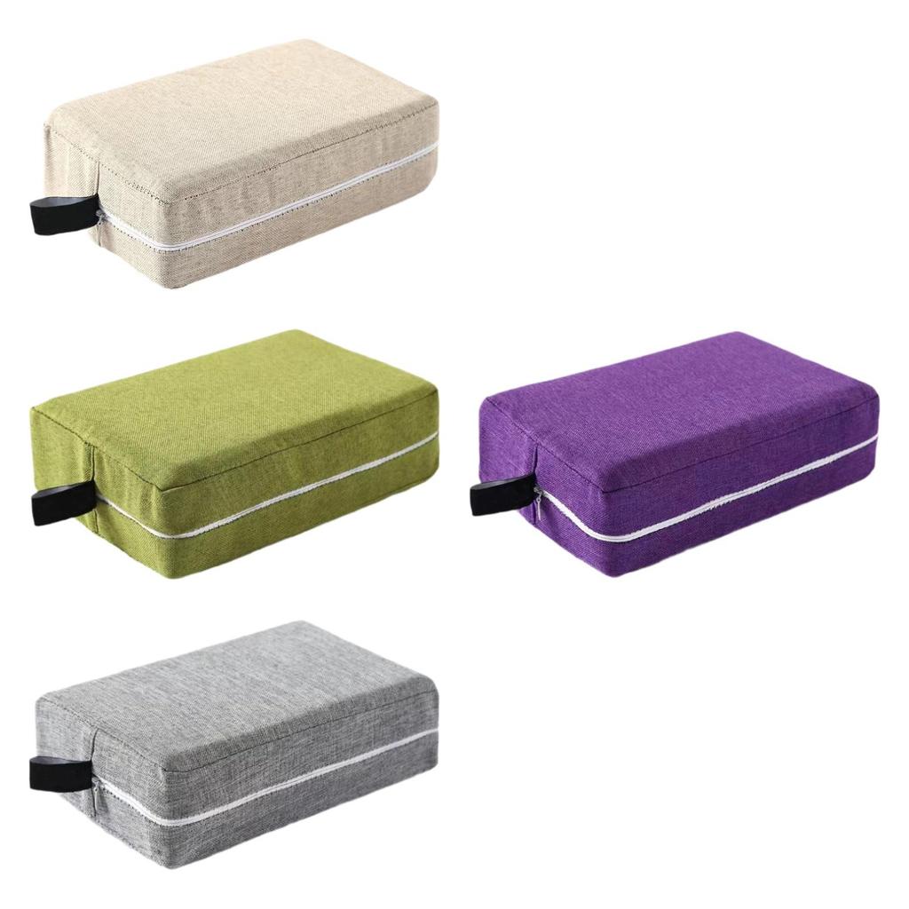 Yoga Block Cloth Cover Yoga Accessories Yoga Prop Soft Zipper for Pilates Workout Stretching Toning Indoor Sports Only Cover