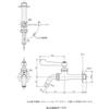 TOTO horizontal faucet (spout rotation, lever type) T200BSQ13C