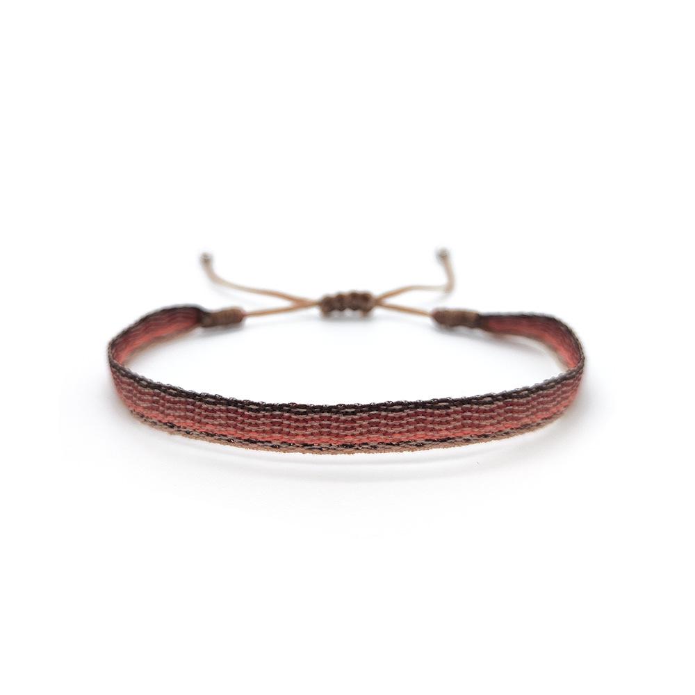 Colombian Ethnic Handmade Woven Pattern Bracelet - Retro Style for Girls