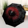 Dark Web Spider Web Wall Art: Gothic Decor for Any RoomUmbrella, Portable 3-Fold Umbrella for Men & Women,Christmas Gift ES323