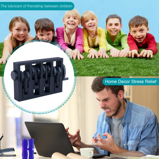 3D Printed Engine Figurine Teens Adults Stress Relief Crank Handle Drive Engine Fidget Toy Mini Desktop Engine Ornament Decoration