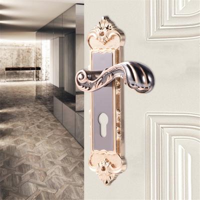 European Classic Retro Aluminum Alloy Mechanical Door Lock Interior Lock Wooden Bedroom Door Home Room Door Hardware Parts