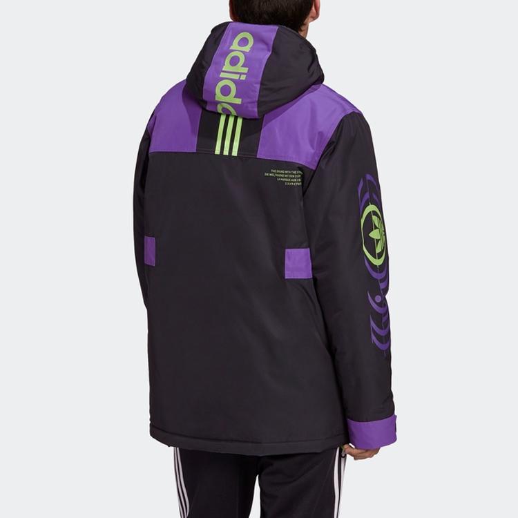 Adidas Originals Graphic Hooded Jacket Men Jackets Black GJ6721