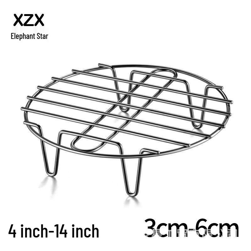 Stainless Steel Mini Steaming Rack & Heat Insulation Pad for Electric Pots