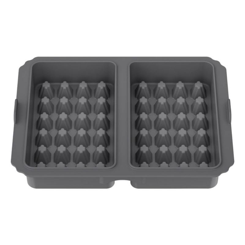 Air Fryers Compatible Waffle Pan Silicone Bakeware with Small Handle Oven Safe Waffle Molds Suitable for Easy Removal