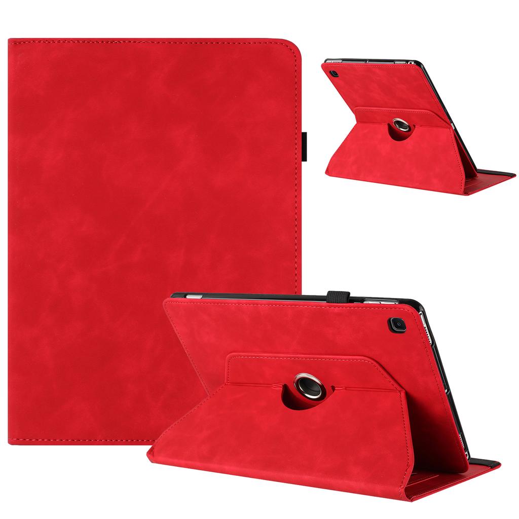 For Samsung Galaxy Tab A 10.1 (2019) SM-T510 (Wi-Fi)/SM-T515 (LTE) Case Rotating Stand Solid Color PU Leather Tablet Cover