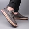 Fashion Comfortable High-quality Anti Slip Wear-resistant Sole Sports Leisure Shoes Flats Oxford Shoes Men Travel Walking Leather Shoes