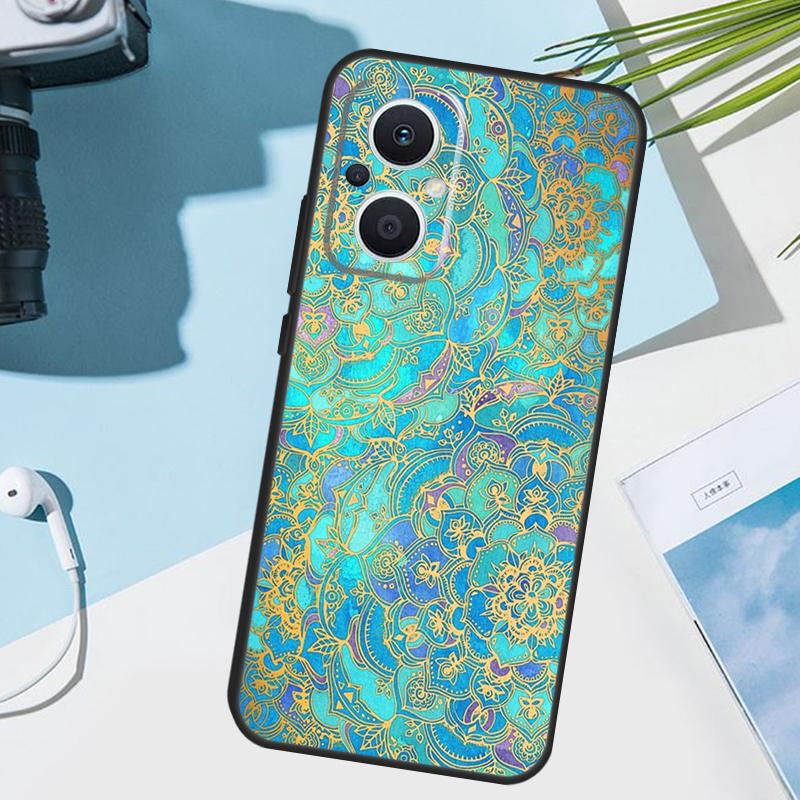 Elegant Mandala Floral Design Case For OPPO Reno 5Z 4Z 2Z 8T 3 4 5 6 7 8 Lite Find X5 X2 X3 Lite Neo X6 Pro Phone Cover