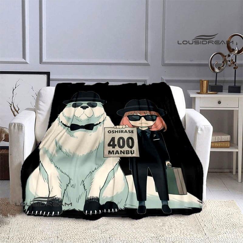 Casus x aile anime baskı battaniye kız çocuk sıcak battaniye flanel yumuşak rahat battaniye ev seyahat battaniyesi doğum günü hediyesi