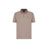 Ss24 Solid Color Logo Embroidered Casual Short Sleeve Polo Shirt Men Polo Shirts Light-Brown 3D1FM11-JTKZ1-0650