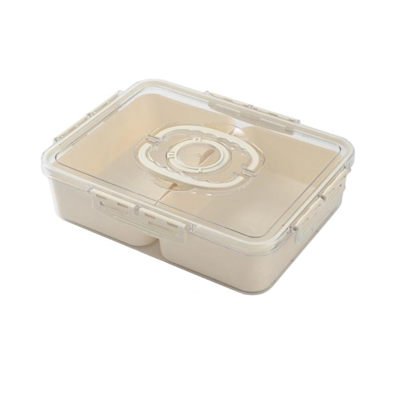 Leakproof Stackable Kitchen Containers Sturdy Plastic for Refrigerator and Freezer Use